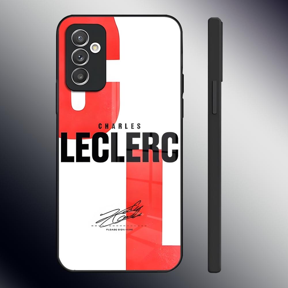 Чехол для телефона C-Charles L-Leclerc 16 для Samsung S26 S24 Ultra S23 S22 S21 Fe S25 Plus A54 A34 A24 A53 A13 A16 Стеклянная крышка
