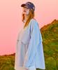 RAVEROUS Flap Layered Shirt Sky Blue