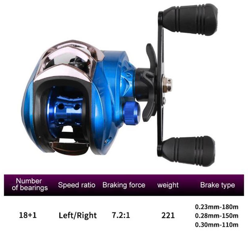 18+1 7.2:1 Long Shot Metal Spinning Reels for River & Lake Fishing