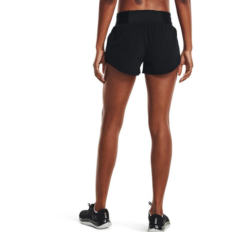 Under Armour Женские шорты Speedpocket Logo Solid Waist Shorts Black 1361379-001