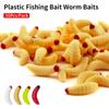 50 шт. Рыболовные снасти Мягкая рыболовная приманка Силиконовые приманки-черви Новая искусственная приманка