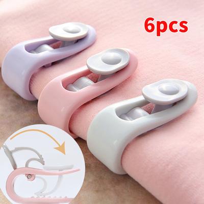 6 шт., зажимы для пуховых одеял, нескользящий зажим для одеяла, фиксатор пододеяльника, противоскользящие зажимы для простыни, застежка для одеяла, прищепки для одежды для сна