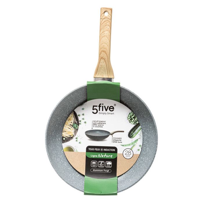 Poêle aluminium forgé "Cuisson Nature" 28 cm