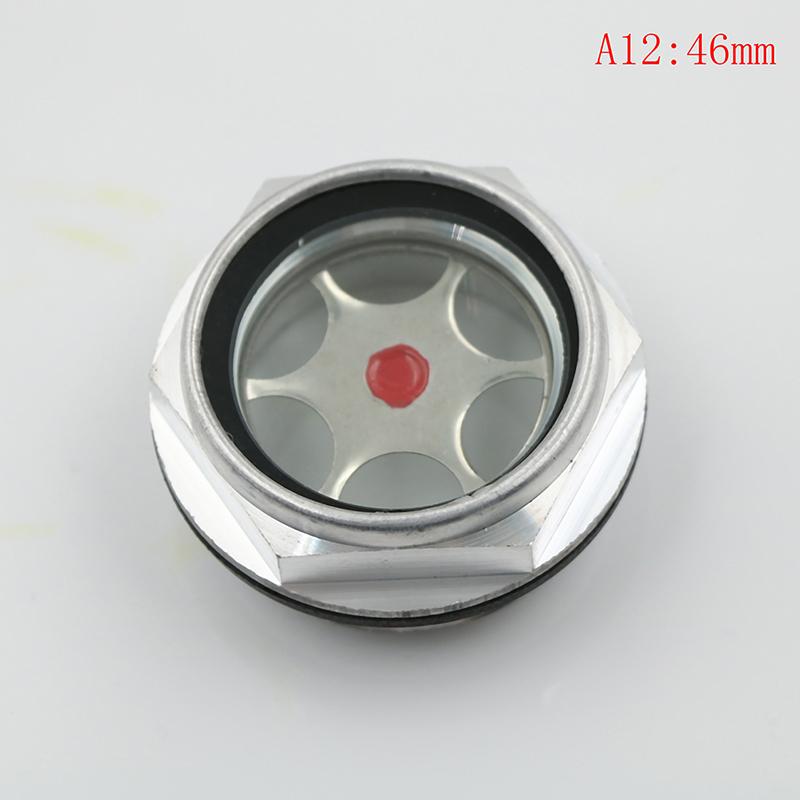 Металлический смотровой глазок уровня масла для воздушного компрессора с наружной резьбой 16мм-48мм