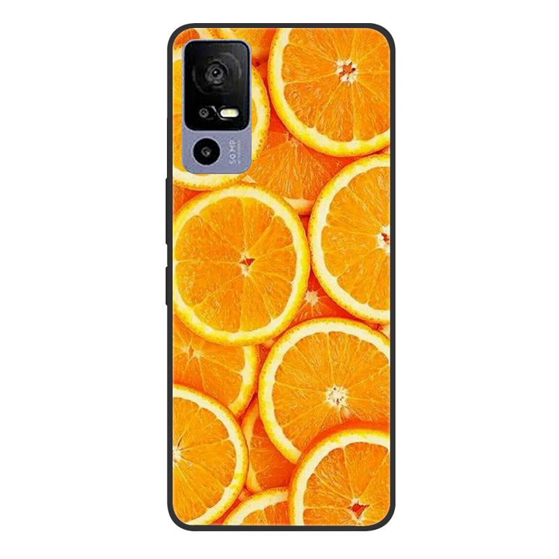For TCL 40R 5G T771A Case Painted Soft Black Silicone Bumper Phone Cover for TCL 40 R 5G 6.6" Case TCL40R 40R Etui Coque Fundas