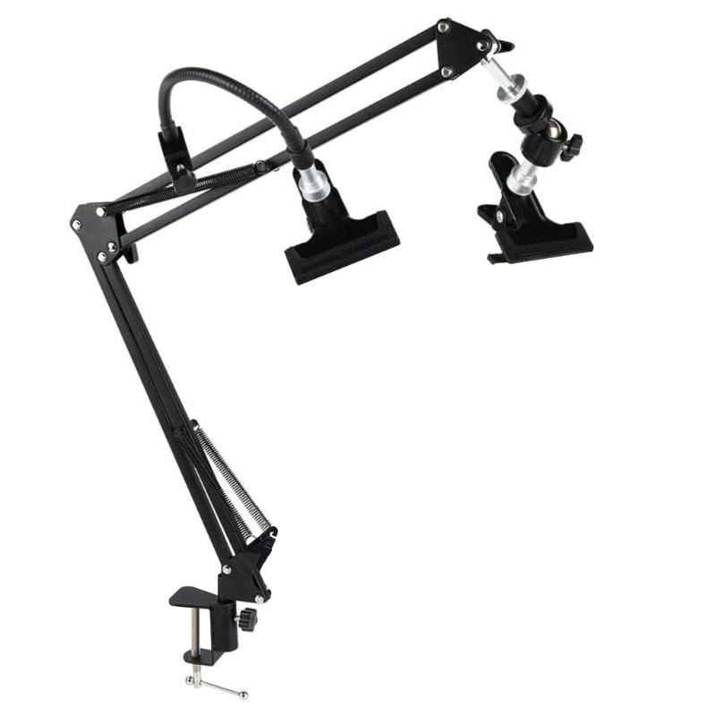 Регулируемый держатель для вышивального пяльца Складная металлическая стойка для вышивального пяльца Стойка для шитья с вращением на 360° для рукоделия