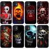 Подходит для iPhone16, чехол для мобильного телефона, мягкий чехол XR, новый чехол для мобильного телефона с черепом, чехол для телефона с черепом