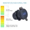 2USB Разъем для зарядки мотоцикла Цифровой светодиодный вольтметр+Реле для Kawasaki Versys650
