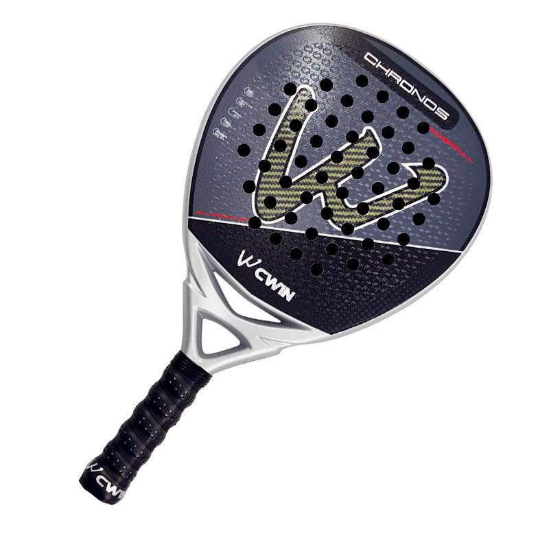 Carbon Fiber Beach Tennis Racket Beginners Lightweight Paddle Sport Equipment With Fiberglass Strings