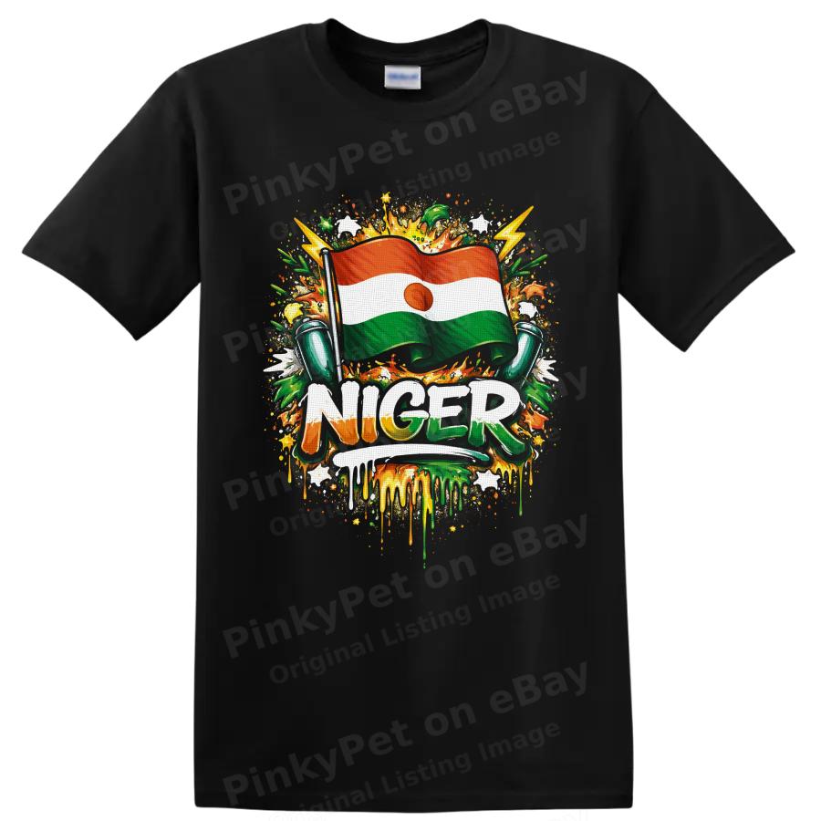 Niger Flag T Shirt African Pride Patriotic Graphic Art Unisex Tee Gift Culture