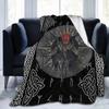 Norse Mythology Viking Blanket Odin Rune Nordic Decorative Flannel Blanket