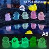 10-12pcs Halloween Resin Ghost Figures Luminous Pumpkin Ghost Ornaments Micro Landscape Desktop Decorations Party Gifts