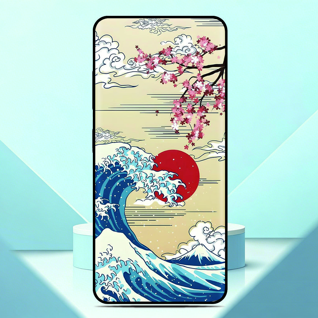 Wave off Kanagawa Phone Case For Motorola Moto G86 Power 5G Painted Back Cover For Moto G75 TPU Soft Fundas Customized Photo