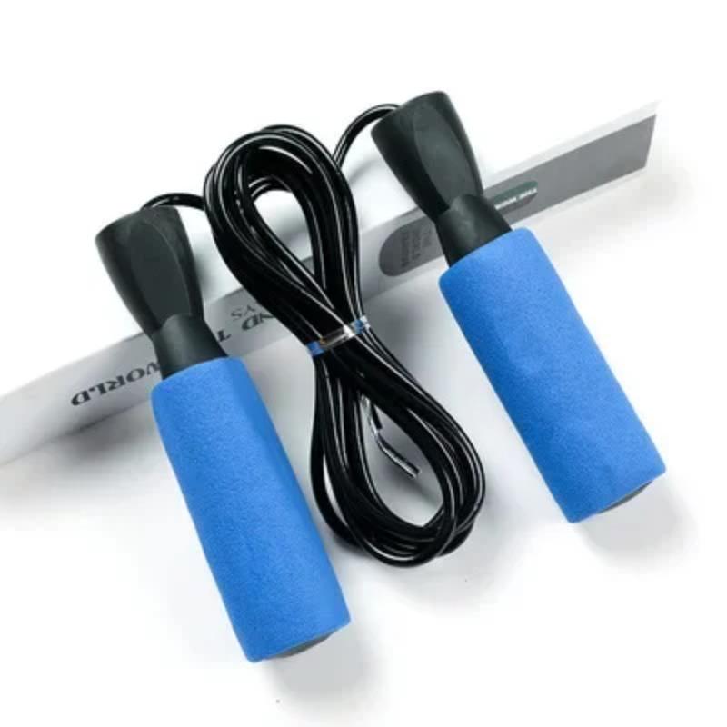 Single Piece Student Fitness Jump Rope Plastic Training Skipping Rope Bearing Handle PVC Rope Lose Weight Fitness Equipment