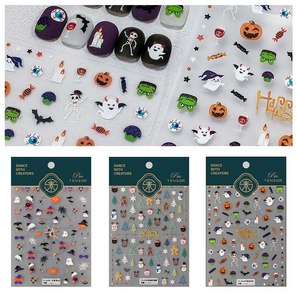 Маникюрные украшения Хэллоуин наклейки для ногтей DIY Подвески для ногтей Рождественские украшения для ногтей Маникюрный салон