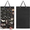 Double Wall Mounted Jewelry Bag Jewelry Display Felt Earrings Storage Bag Necklace Ring Jewelry Organizer Packaging