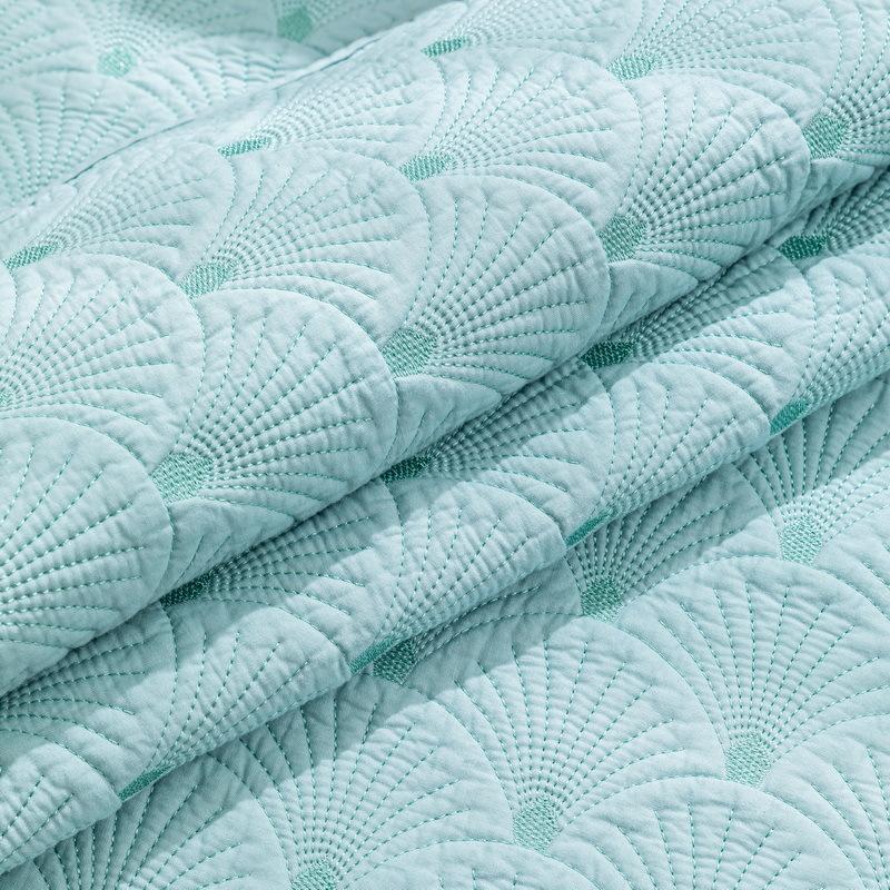 Simplicity Sofa Cushion Four Seasons Universal Couch Cushion Pure Cotton Sewn Scallop Pattern Sofa Mat Solid Color Sofa Cover