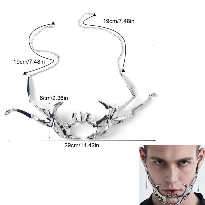 1 шт. носовая часть Европа и Америка кровавая маска лезвие механическая пати маска выпускной вечеринка металл панк стиль мульти-стиль