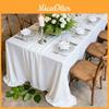 French Style White Tablecloth For Meetings With Waterproof Fabric And Antibacterial Coating For Hotel Decor