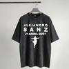 Alejandro Sanz 2026 Concert Washed T Shirts Streetwear Hip Hop Novelty T-Shirt Tees Men Women Short Sleeve Oversize