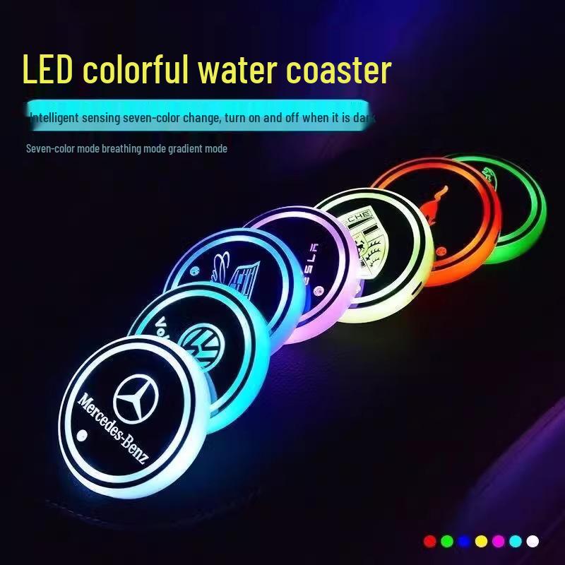 Светодиодная подсветка подстаканников, семь цветовых вариантов для интерьера Honda