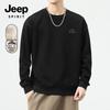 JEEP SPIRIT Men's Alpaca Fleece Lined Round Neck Sweatshirt