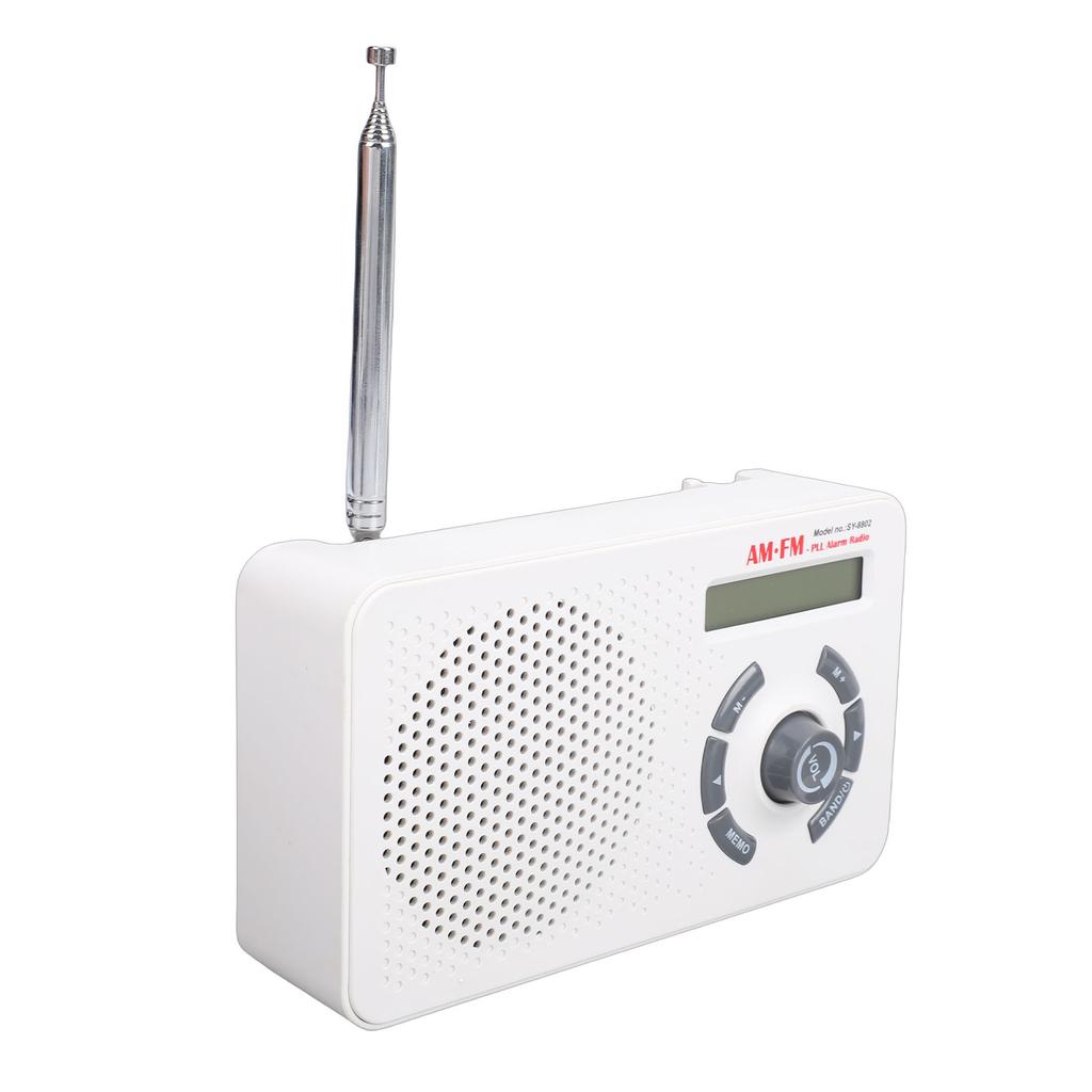 Радиодинамик AM FM со светодиодным дисплеем и портом для наушников, портативный, для дома, пляжа, гидромассажной ванны, ванной комнаты, улицы