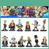 Набор аниме фигурок One Piece Луффи Рыжеволосый Шанкс Багги Мория и Брук Модели