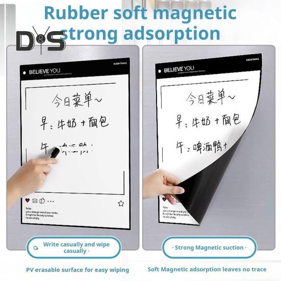 Магнитная доска для записей с маркером для белой доски, поверхность для сухого стирания, многоцелевой сильный магнит, белая доска для напоминаний