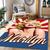 Marilyn Monroe Iconic Poster Floor Rug Office Rug Perfect for Foyer Study room Living Rooms Bedrooms Anti-slip Rug Anime Office Decor
