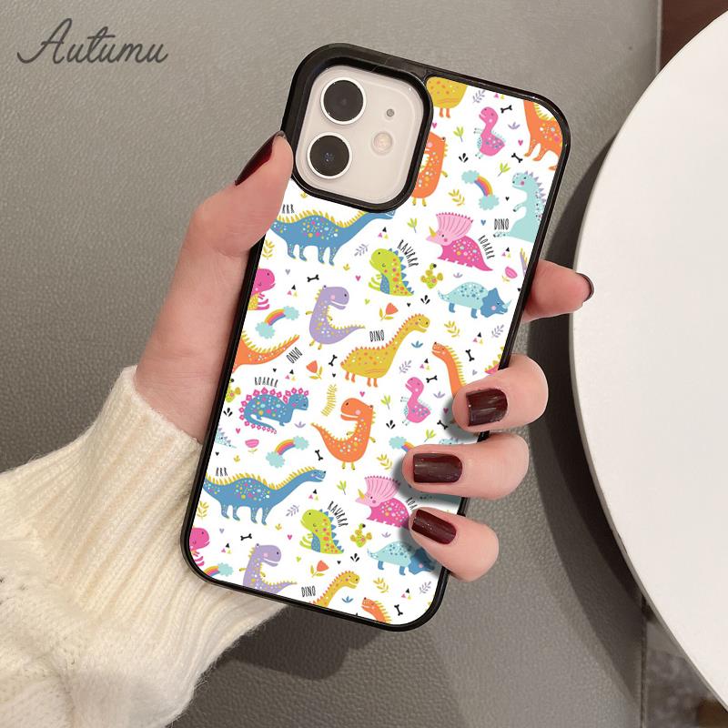 Чехол для телефона Baby Dino для iPhone 17 Air 15 16 16e 11 12 13 14 Pro Max Plus Cover coque Fundas Shell