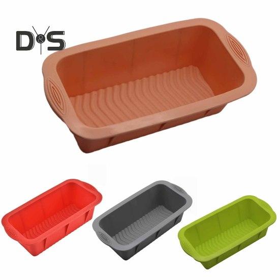 Гибкая форма для торта, устойчивая к высоким температурам, прямоугольная, легко извлекается из формы, DIY форма для хлеба, тостовая сковорода, кухонный инструмент