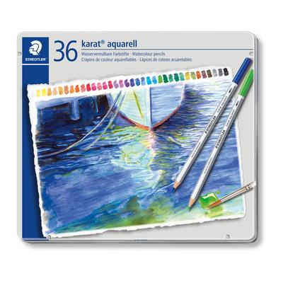 Цветные 36 Акварельные Карандаши Carat Aquarelle 125 M36, Цвета, Карандаши,