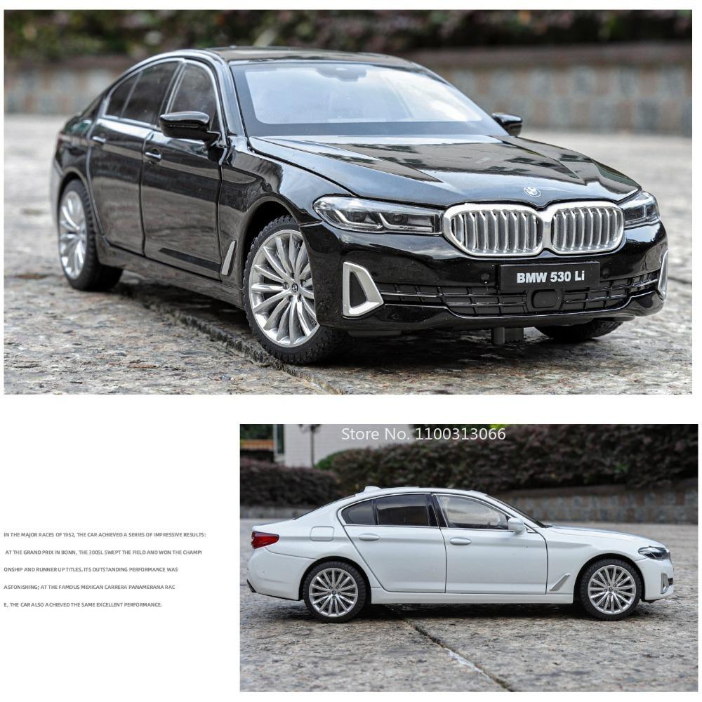 1:24 5 Серия 530Li Модель Игрушки Машинки Сплав Литой Под Давлением Колесо Откатное Миниатюрная Машинка Открывающиеся Двери Транспортное Средство Идеальные Подарки для Детей
