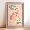 Bohemia Motivates Children's Nursery Canvas Posters Cute Animal Illustrations Wall Art Printed Pictures for Bedroom Home Decor