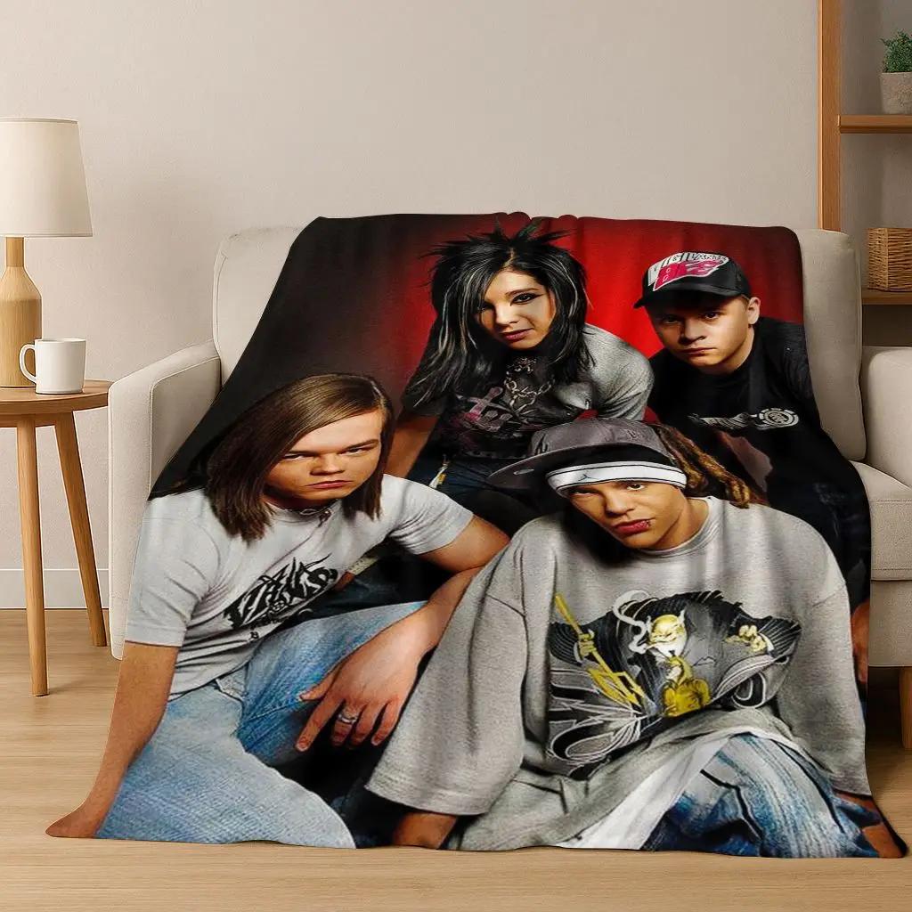 Модное Арт Фланелевое Одеяло Tokio Hotel Билл Том Каулитц, Уютное Мягкое Пледное Одеяло для Дома Спальни Кровати Дивана, Подарок