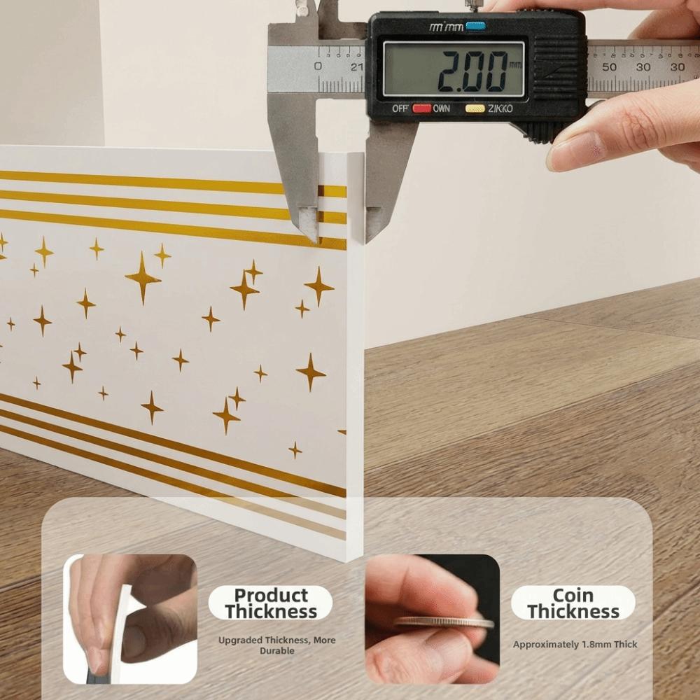 Сделай сам 5 метров Настенный плинтус Утолщенный Противоударная плинтусная линия Мягкая Самоклеящаяся Угловая линия Для дома