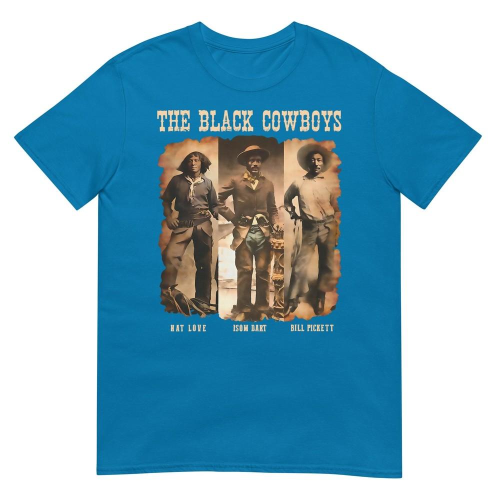 Black Cowboy Western Rodeo Melanin Black History Texas Unisex Tshirt