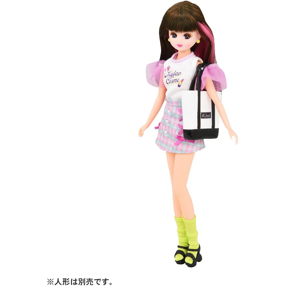 Takara Tomy Licca Dress with Photo Bag and Shoes for Dolls