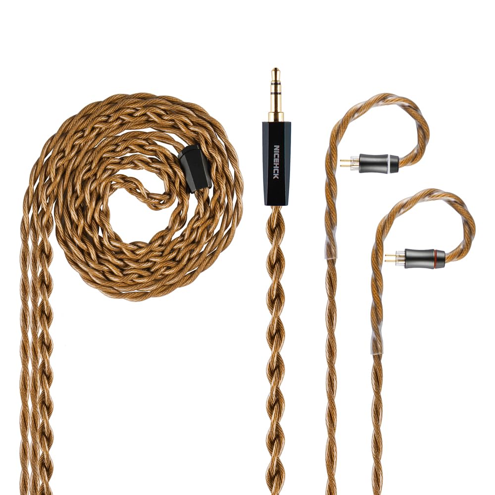 NICEHCK OurLaura Earphone Replacement Triple Special Continuous Casting High Conductivity 2Pin to Large Wire Gauge Detachable HiFi Replacement Upgrade