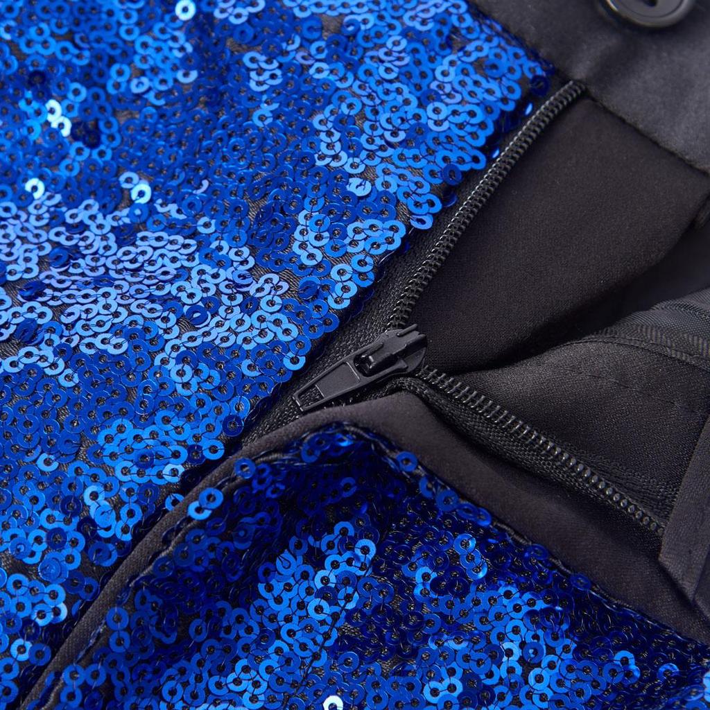 PYJTRL Мужские модные брюки с блестящими блестками и постепенным изменением цвета, брюки с расширяемой талией