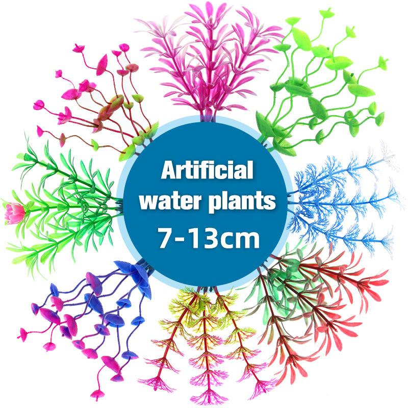 Искусственная водная трава, украшение для аквариума, моделирование гидропонного растения, пейзаж