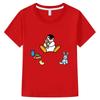 Детская футболка Pingu 100% хлопок Кавайный Мультяшный принт для мальчиков Девочек Круглый вырез Одежда Спортивная Модная Верхняя одежда Манга Короткие рукава Лето