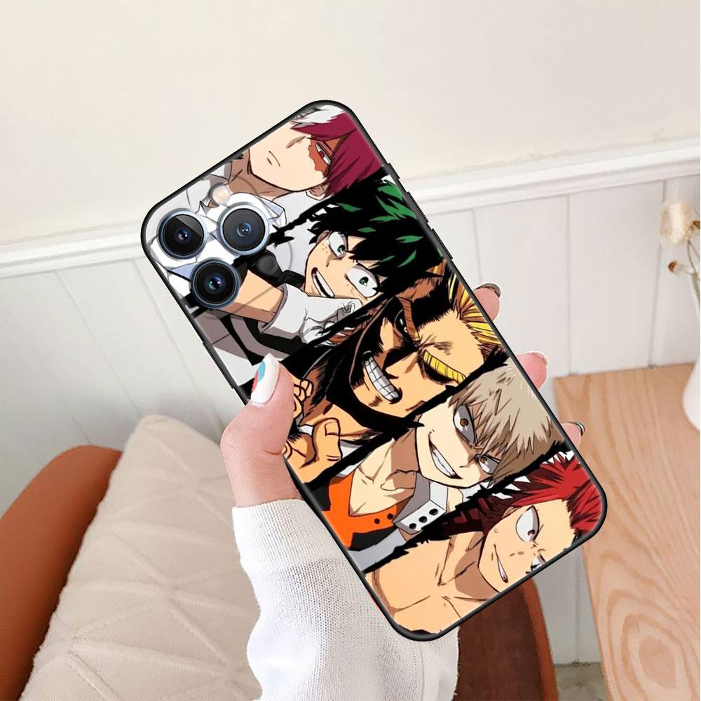Чехол My Hero Academia для Apple iPhone 14 Pro Max 13 11 12 Mini SE 7 8 Plus X XS 6 6S силиконовый чехол для телефона мягкий TPU Funda