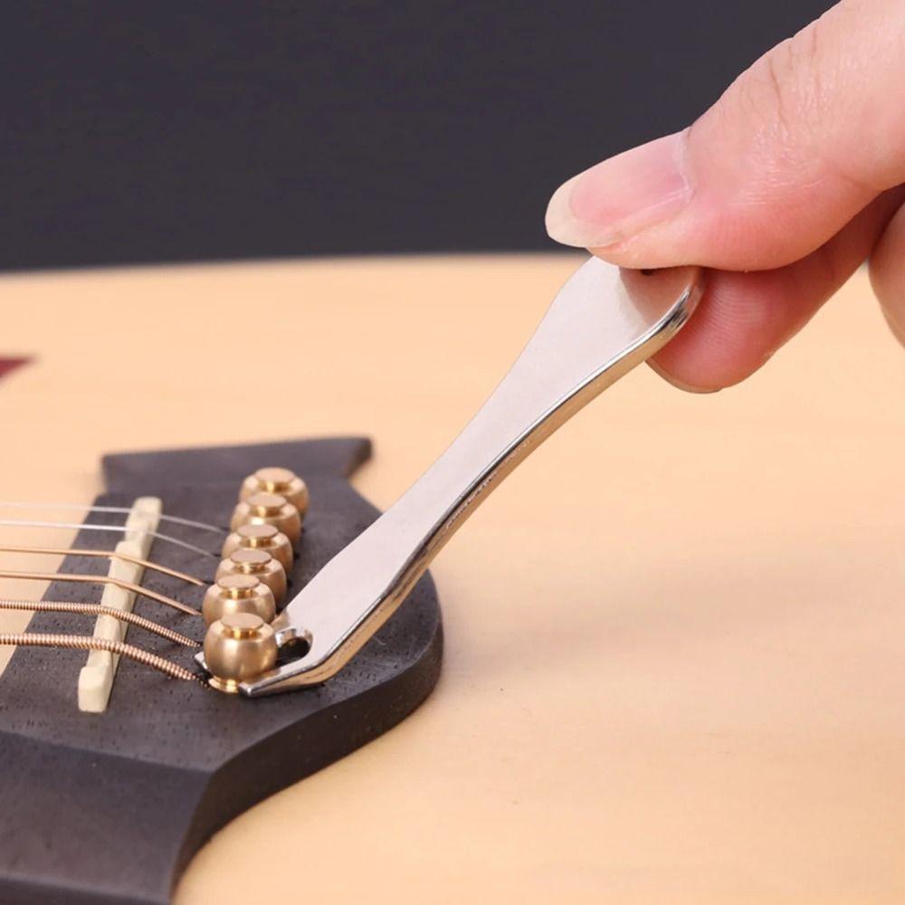 Pulling Zinc Zinc Zinc Alloy String Winder Maintenance Guitar Bridge Pin Remover  Guitar Parts Accessories