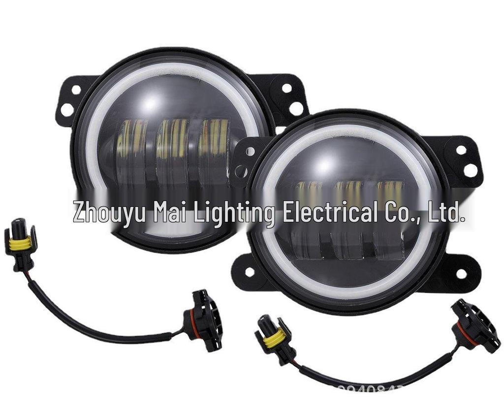 Универсальные 4-дюймовые противотуманные фары «Ангельский глаз» для Wrangler и PT Cruiser