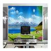 Photo Wallpaper Background Snow Mountain Prairie Mural Blue Sky and White Clouds 3D Large Wall Mural