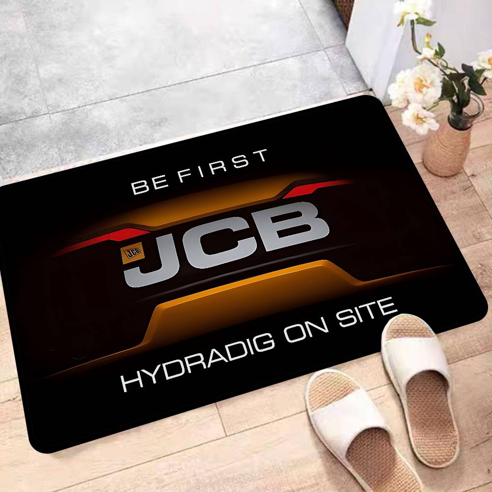 Коврик для пола с логотипом экскаватора JCB, нескользящий коврик для прачечной, декор для прачечной, балкон, детская комната, гостиная, домашние ковры