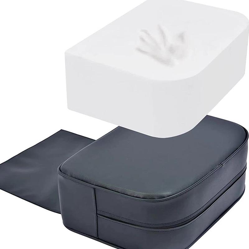 Парикмахерское кресло, детское сиденье, подушка, удобное оборудование для салона красоты, портативный черный инструмент для укладки волос из искусственной кожи