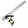 12" Combination Square Stainless Steel Spirit Level Aluminium Measuring Tools